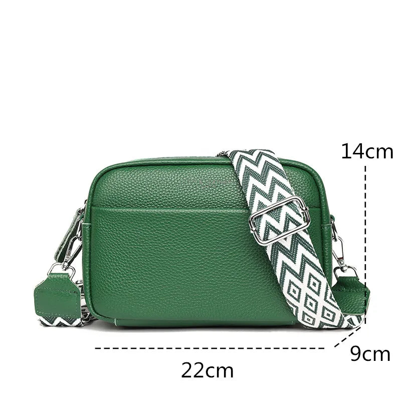 Sacs à bandoulière en cuir véritable pour femmes, de bonne qualité, de luxe, couleur unie, en cuir de vache, fourre-tout, 2023