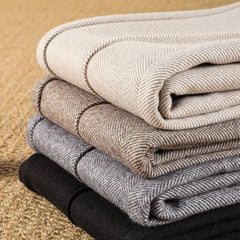 Pantalon en laine pour femme, sarouel droit élégant, polaire, Version coréenne, Blazer chaud, décontracté, collection automne-hiver 2024