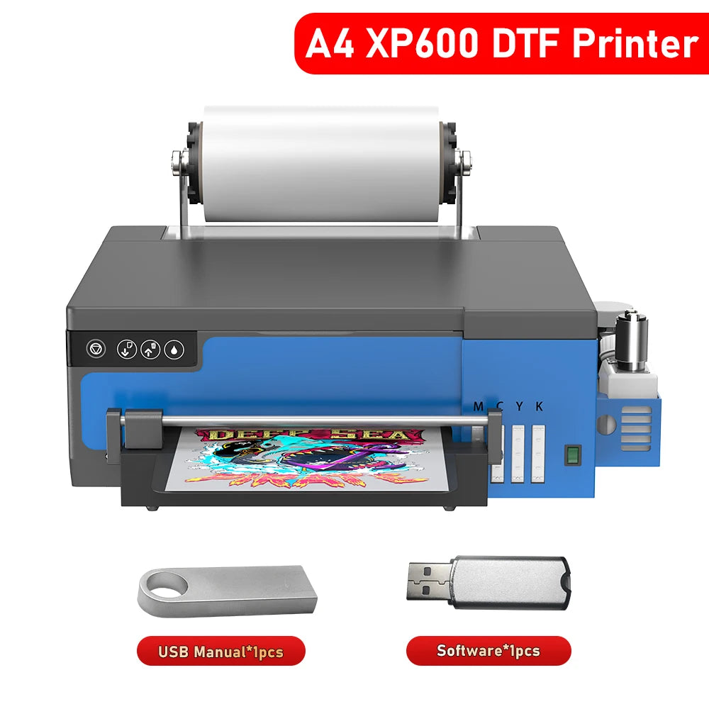 Imprimante A3 XP600 DTF, Machine d'impression par transfert Direct sur Film, impresora dtf a3 avec rouleau d'alimentation, imprimante de t-shirts pour tous les textiles
