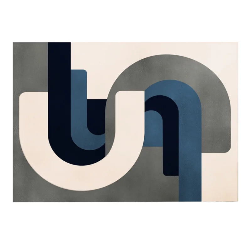 Tapis de luxe léger pour salon, en forme irrégulière, en peluche, polymères de sol, nordique, décor de chambre à coucher, rayé, épais, non ald lea