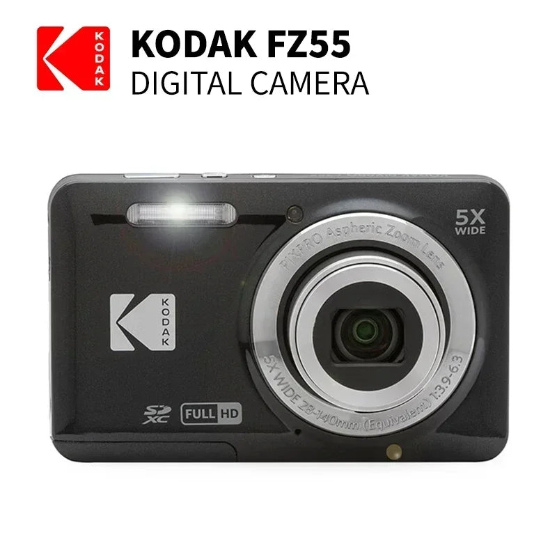 KODAK PIXPRO FZ55-RD 16MP appareil photo numérique 5X Zoom optique 28mm grand Angle 1080P Full HD vidéo 2.7 