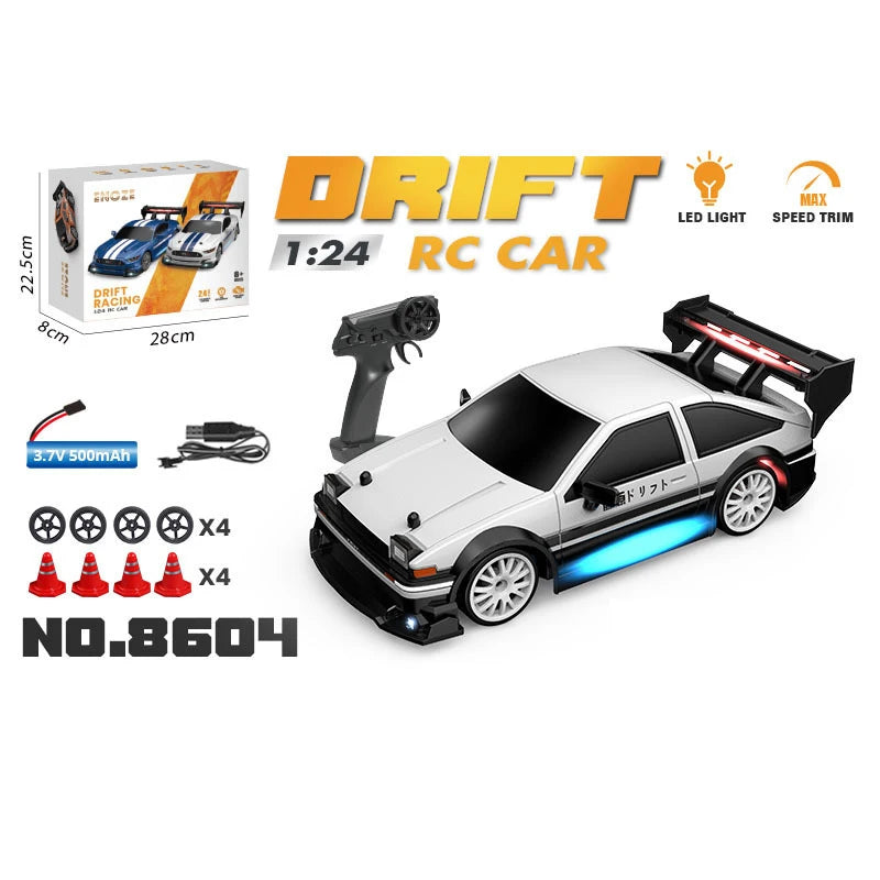 1:24 haute vitesse RC dérive voiture 2.4G 4WD télécommande Mini voiture de course compétition voiture de course jouet pour les enfants