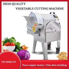 Coupe-pommes de terre électrique industrielle 300-800 KG/H, hachoir à légumes, trancheur en dés, Machine de découpe de légumes