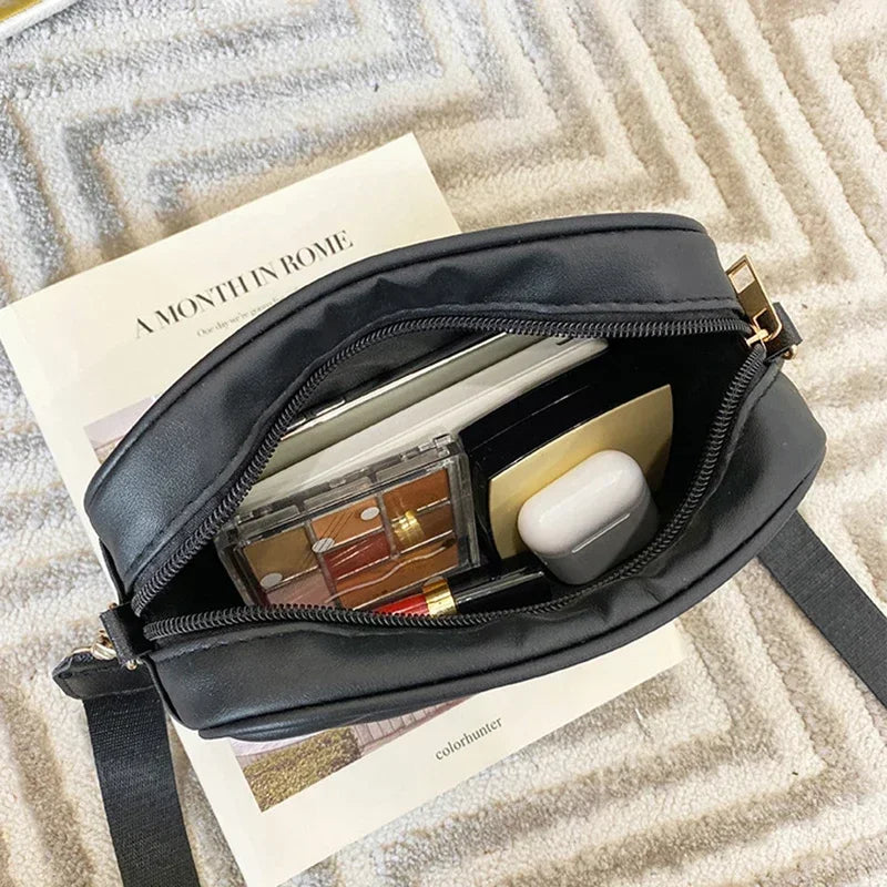 Petit sac à bandoulière en cuir PU pour femmes, sacoches à fermeture éclair, sacs à main de luxe de styliste, sac de voyage d'été pour femmes
