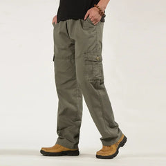 MRstuff-Salopette simple multi-poches pour hommes d'âge moyen, pantalon décontracté pour homme, grande taille, tout neuf, fj-poches, 2025