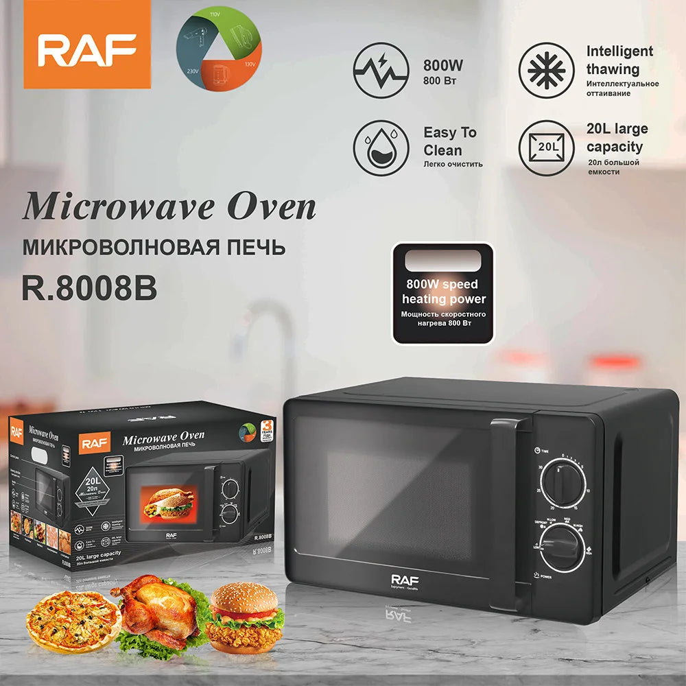 Four à micro-ondes électrique Portable pour camping-car, voiture, caravane, appareils de cuisine, 110V/220V, 20l, 700W, avec bouton de commande de commutateur