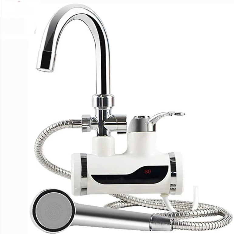 Chauffe-eau sans réservoir robinet douche chauffe-eau instantané robinet électrique chauffage eau chaude instantanée pour cuisine et salle de bain