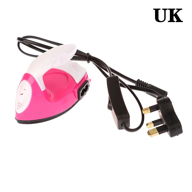 Mini fer à repasser électrique artisanal, portable, pratique, presse à chaud, bricolage, petit fer pour repasser les vêtements, appareils de lessive, prise EU, US