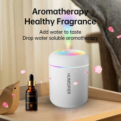 Mini humidificateur d'air électrique USB, diffuseur d'arômes, supporter ficateur d'huiles essentielles, brumisateur d'aromathérapie, lumières pour voiture, maison, chambre, 180ml