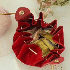 Sac cadeau de bonbons en cuir, proximité wstring, structure de gril à glouton, cadeau d'implémentation, fête festive, poudres de bonbons, boîte cadeau de mariage