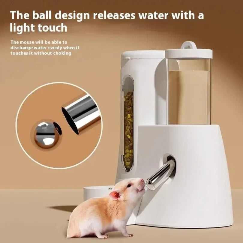 Mangeoire et abreuvoir pour Hamster 2 en 1, grande capacité, distributeur automatique étanche, distributeur d'eau et d'aliments, fournitures d'alimentation