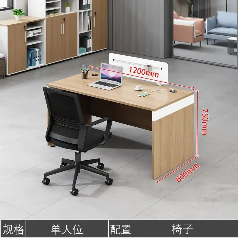 Finance Desk Staff Desk And Chair Combination Company 4 People 6 Double Simple Desk Sub-office Staff