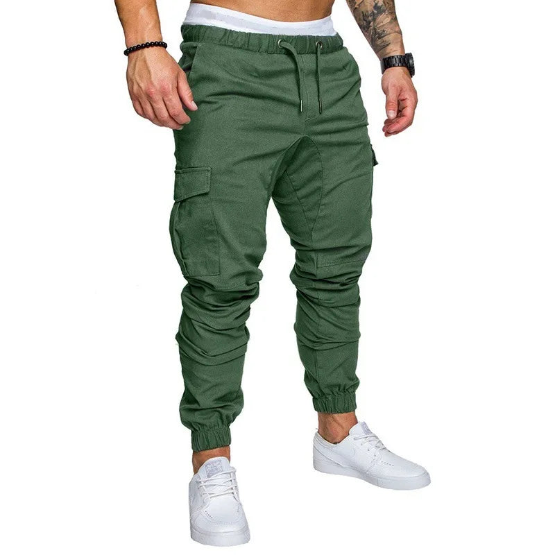 Nouveau outillage pantalon multi-poches pantalon Cargo homme tissu tissé décontracté Style Safari Joggers hommes