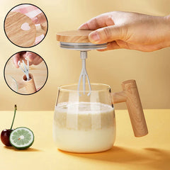 Mélangeur Portable, tasse à café à agitation automatique, tasse en verre électrique de 400ML, tasse à mélange automatique rapide à grande vitesse, mélangeur automatique