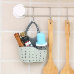 Panier suspendu de vidange d'évier, accessoires de cuisine réglables, sac d'évier en caoutchouc, étagère en éponge à savon, support de robinet pour salle de bains 1 pièce