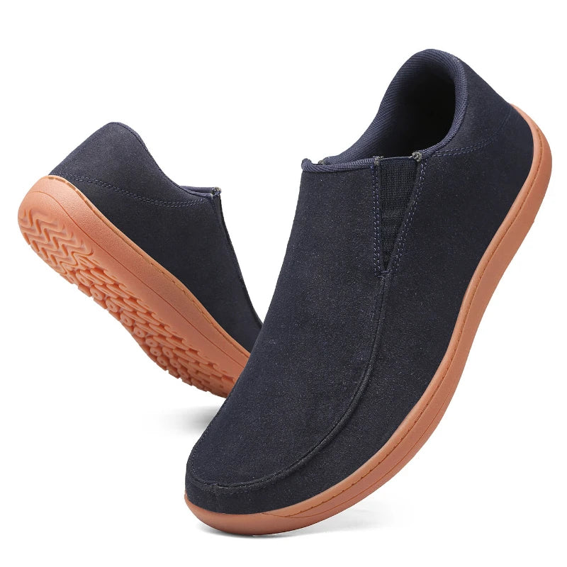 Fujeak-Chaussures décontractées pour hommes, mocassins classiques, baskets larges non alds, chaussures pour hommes, pieds nus, grande taille, 2024