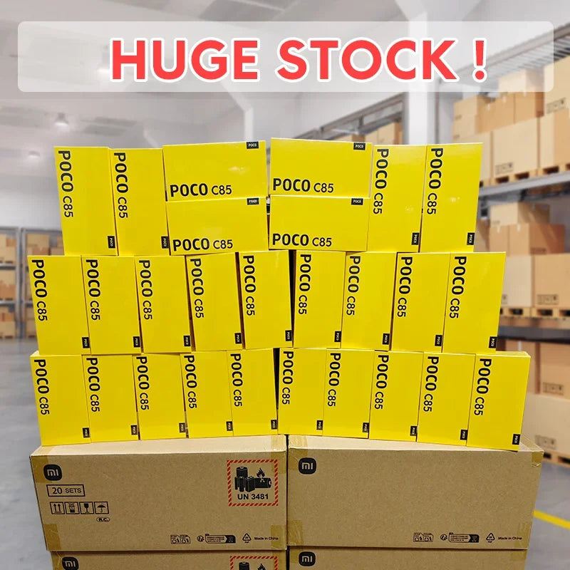 POCO C85 Version mondiale Smartphone MediaTek Helio G81-Ultra 6.9 "affichage Dot Drop batterie 6000mAh 50MP double caméra 33W NFC IP64