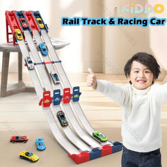 circuit voiture circuit voitures enfants Piste de voiture sur Rail avec piste de course, ensemble de course, véhicule jouet, voiture en alliage, catapulte pour enfants, jeu de compétition pour enfants, jouet de noël