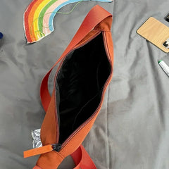 Sac de poitrine de couleur unie pour femmes, sac à bandoulière de voyage de grande capacité, sac de ceinture demi-lune pour dames, sacs banane de rue quotidiens 2024