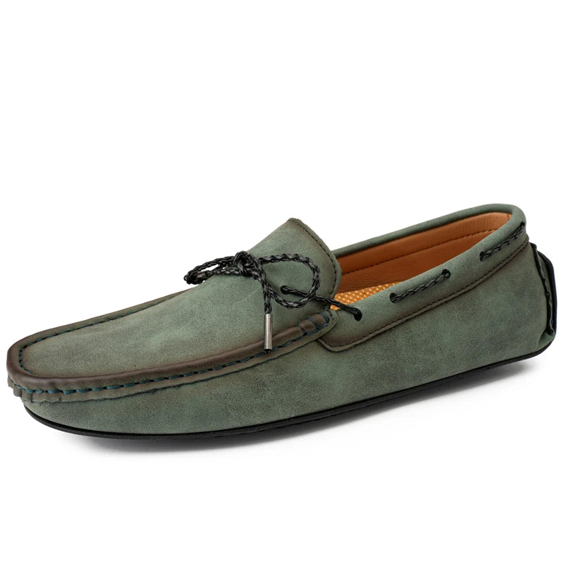 Hommes mocassins en cuir de haute qualité hommes sans lacet chaussures décontractées mocassins chaussures plates pour hommes mode hommes chaussures hommes chaussures de conduite taille 38-49