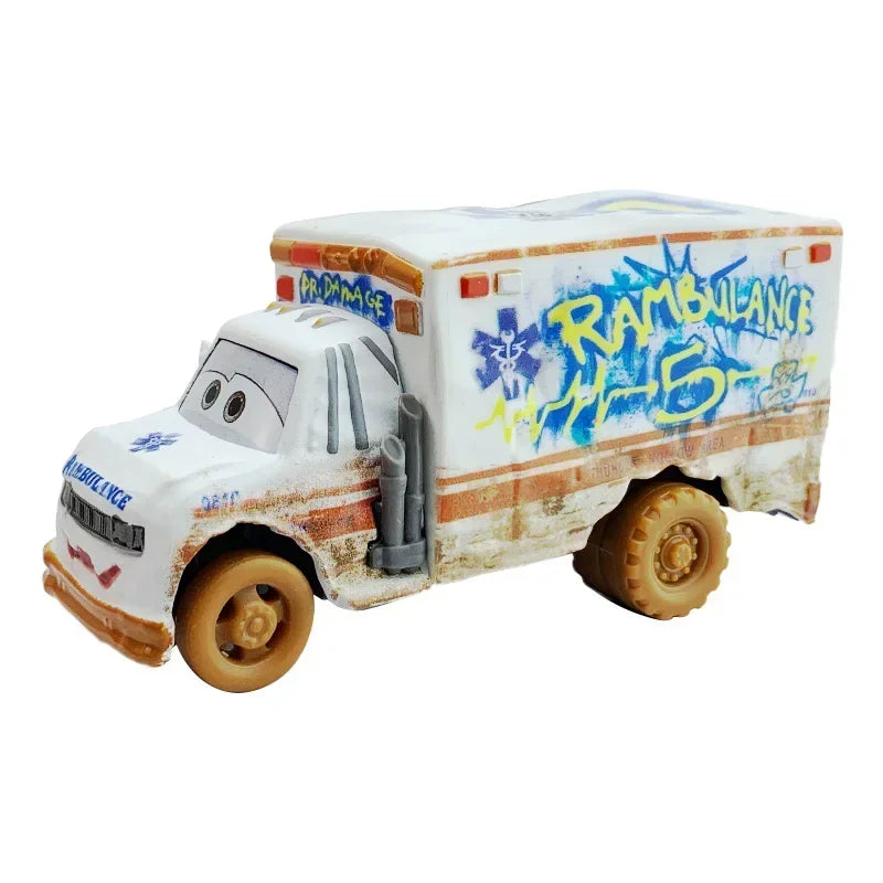 Voiture 2 Miss Fritter Pixar Lightning Mcqueen Collection Mini voitures de course 3 Cruz Ramirez Frank Queen jouet enfant Dinoco Guido Luigi