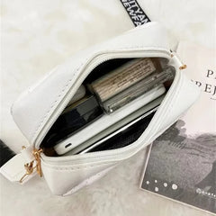 Sac messager avec broderie Lingge pour femme, sac à bandoulière pour femme, sac à bandoulière à la mode pour femme, initié à l'appareil photo, tendance, 1PC