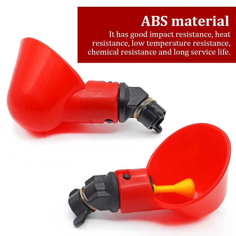 6-36 pièces poulet caille suspendus tasses d'eau mamelon bol à boire oiseaux mangeoire à eau bol abreuvoir tasse pour jardin automatique volaille