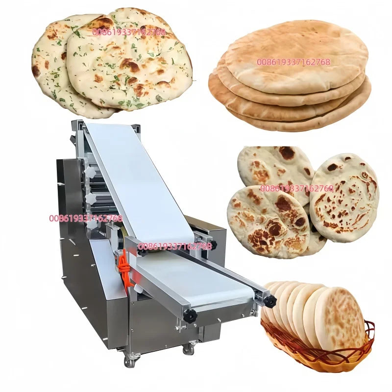 5 ~ 50 CM farine Tortilla Machine automatique industrielle arabe Pita pain Pizza Roti Chapati pain libanais Lavash faisant la Machine