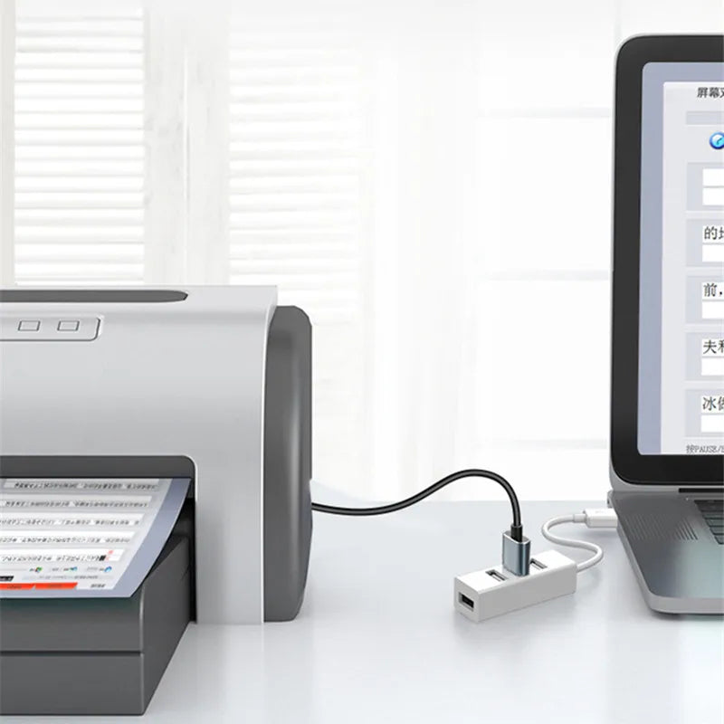 Hub USB Multi 2.0 Hub USB répartiteur adaptateur d'alimentation haute vitesse 4 ports tout en un pour PC Windows accessoires informatiques