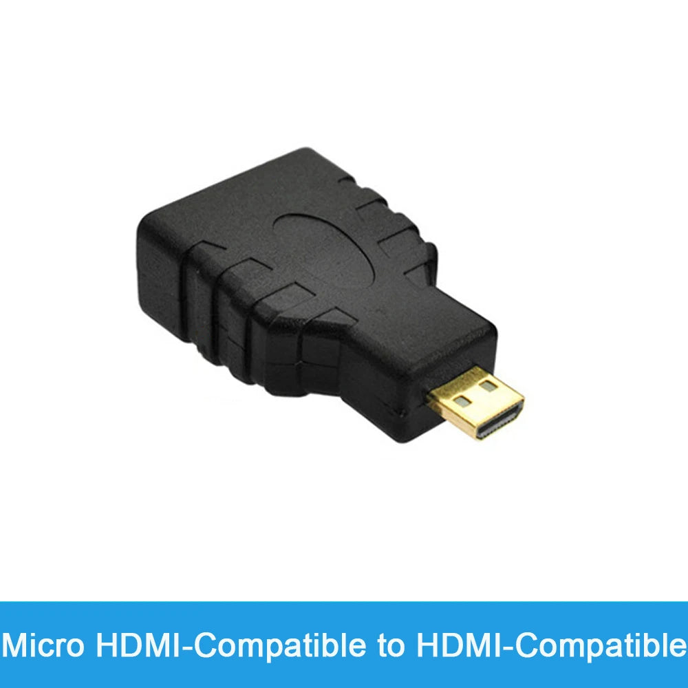 Adaptateur Compatible HDMI, convertisseur mâle à femelle à Angle droit de 90 à 270 degrés, connecteur HD 4K, prolongateur Mini/Micro Compatible HDMI