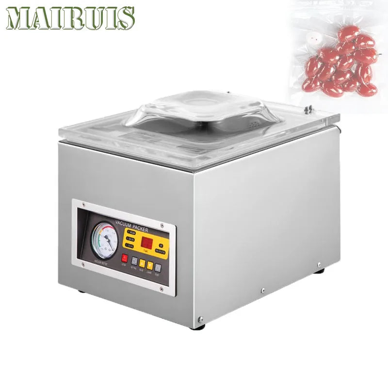 Machine à emballer sous vide alimentaire Dz-260S chambre commerciale scellant sous vide cuisine sac de viande emballage économiseur d'aliments bancs Machine