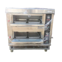 Cuisine commerciale 2 pont 4 plateaux four de cuisson pain industriel Pizza gâteau électrique boulangerie fours boulangerie machines fours Pizza