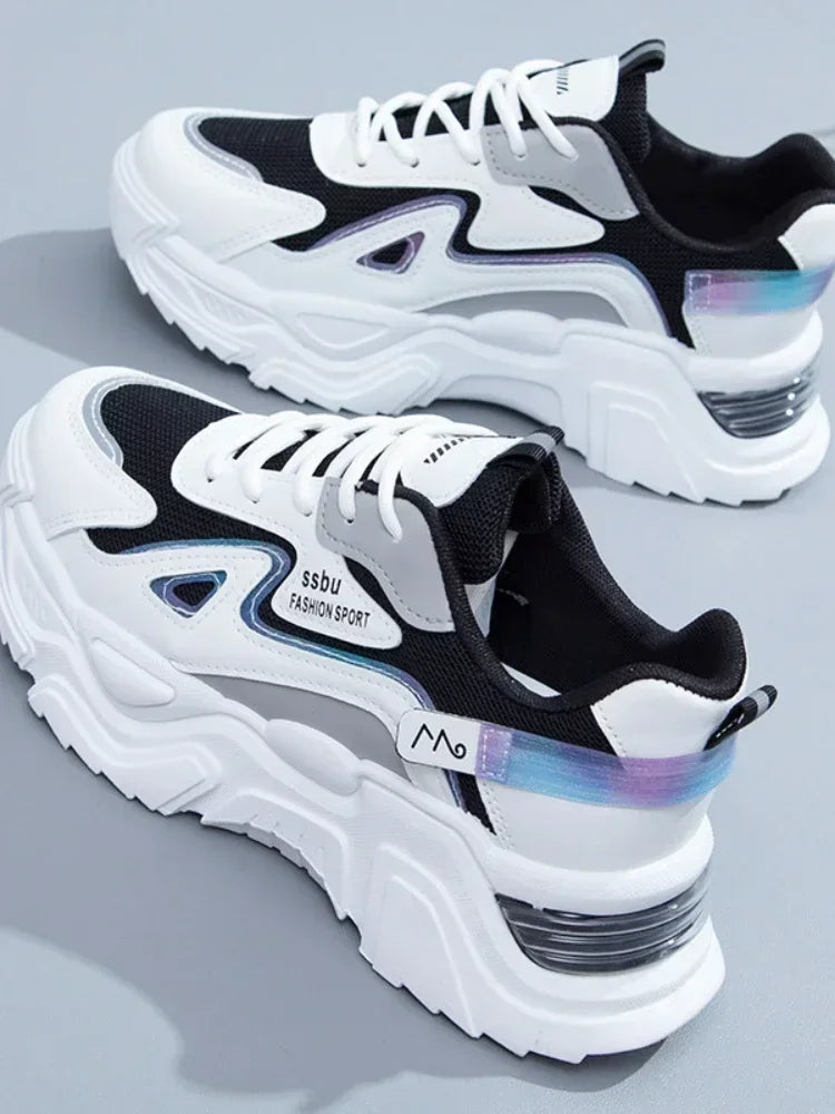 2023 baskets femmes plate-forme chaussures plates femme chaussures vert entraîneur décontracté dames grosses baskets femmes chaussures