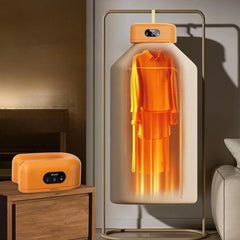Sèche-linge électrique pliable avec sac, petit sèche-linge électrique, machine portable pour la maison, les voyages, l'appartement, le dortoir, 600W