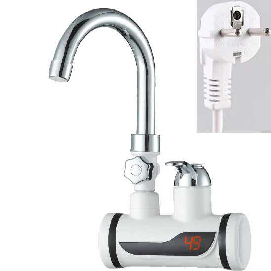 Chauffe-eau sans réservoir robinet douche chauffe-eau instantané robinet électrique chauffage eau chaude instantanée pour cuisine et salle de bain