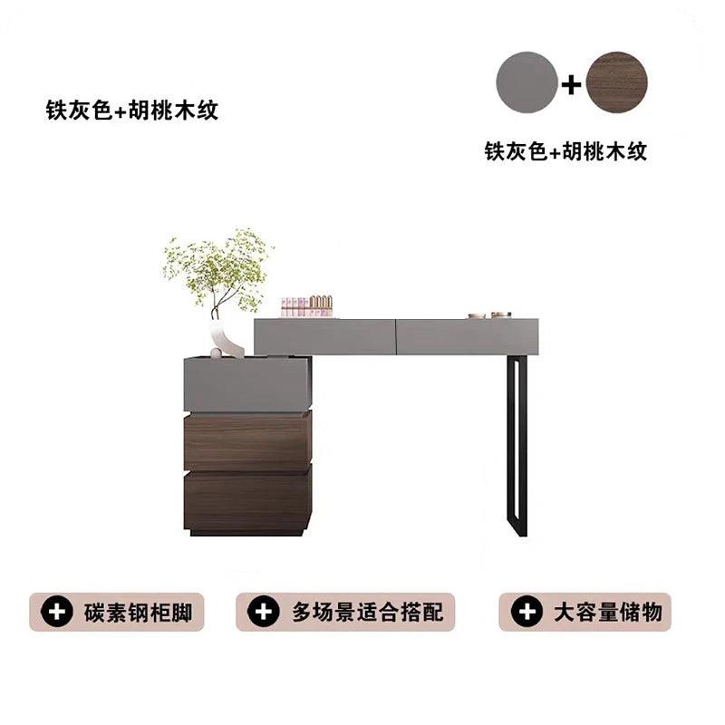 Zz – commode moderne simple en bois massif, armoire intégrée pour chambre à coucher, multifonctionnelle, petit appartement, table de chevet, maquillage