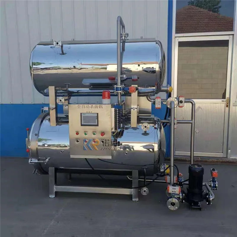 Stérilisateur de Boissons Industrielles, Machine de Stérilisation de Jus en Bouteille, Pot de Désinfection à Haute Température