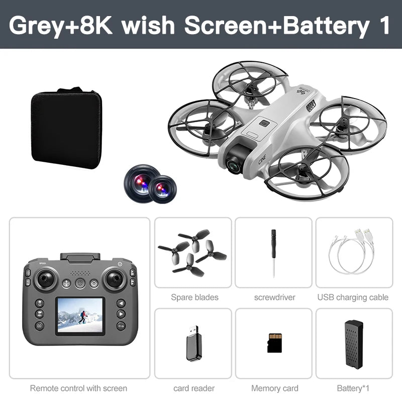 Xiaomi V666 Mini Drone 4K aérien professionnel 8k double caméra intelligente évitement d'obstacles sans brosse quadrirotor enfant RC jouet
