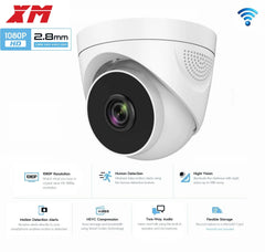 Caméra de Surveillance dôme intérieure IP WiFi hd 2MP/1080P, dispositif de sécurité domestique sans fil, avec conversation bidirectionnelle