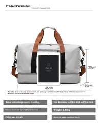 Sac de sport de voyage de grande capacité, bagages de courte distance, sacs de Fitness portables, sacs à main à bandoulière, sport pour hommes, étanche B