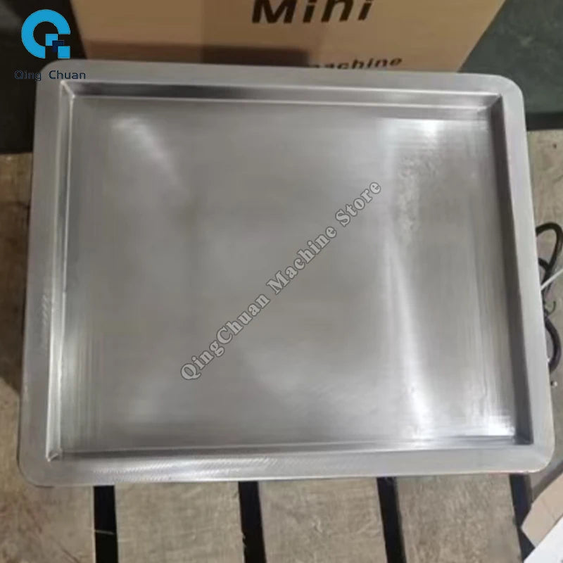 Petite Machine à glace frite 330W, yaourt frit en acier inoxydable, crème glacée aux fruits domestiques, bouillie, rouleau de crème glacée frite