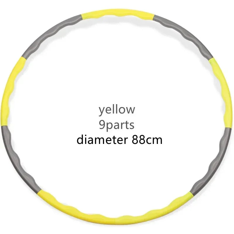 Cerceau de Sport Portable et détachable, 1x9/8/7 Sections, facile, outil de Fitness, de gymnastique, en plastique léger, anneau d'entraînement de taille, équipement d'entraînement