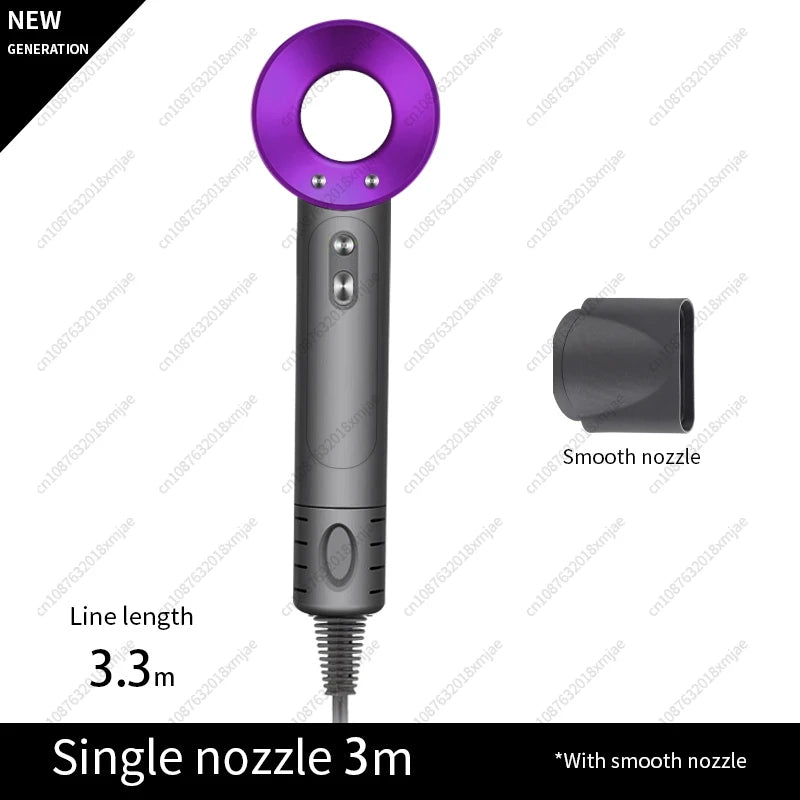 Super sèche-cheveux 220V sèche-cheveux sans feuilles soins personnels des cheveux style outil d'ions négatifs sèche-cheveux électriques à anions constants