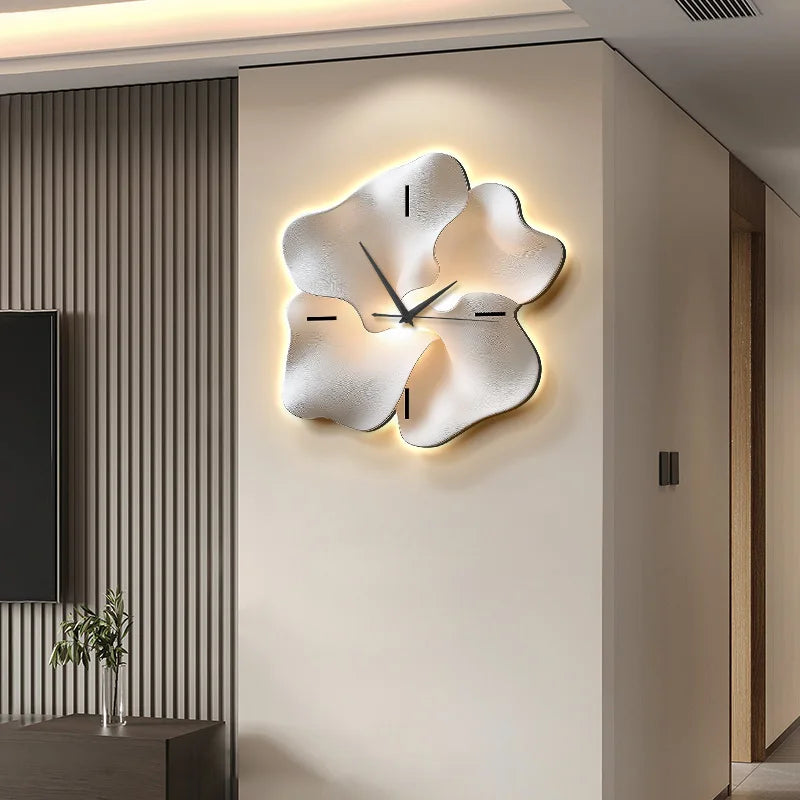 Style européen luxe horloge murale Lmitation 3D salon horloge murale créative décoration murale numérique Quartz horloge murale