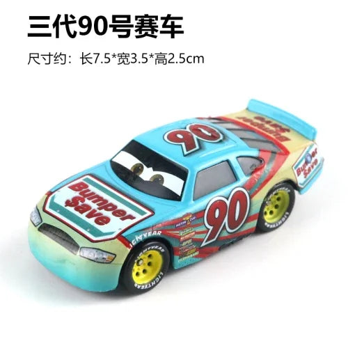 Tous les styles Disney Pixar Cars métal moulé sous pression voitures modèle Lightning McQueen alliage voiture numéro 4.19.28.36.51 101 série de course jouet
