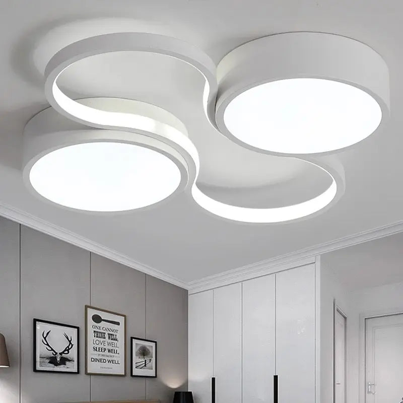 LED plafonnier circulaire chambre lumière nordique moderne minimaliste or lumière luxe Style chambre luminaires
