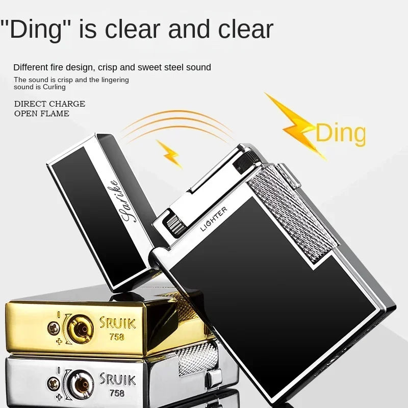 Torch Gas Lighter Cigarette Lighter Metal Windproof Flint Unusual Lighters Smoking Accessory Butane Gadgets for Men Gift Lighter