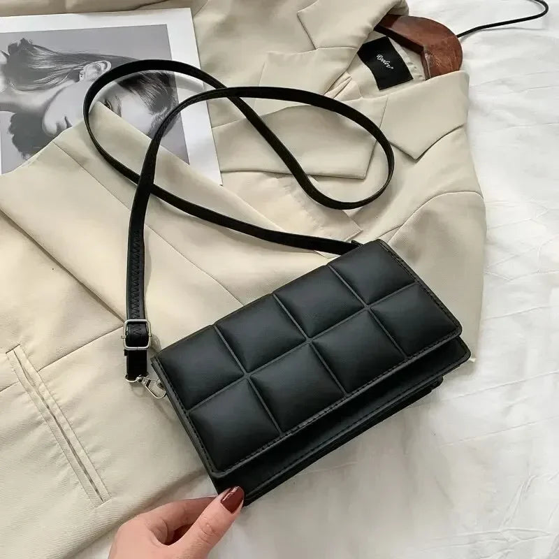 Petit sac à bandoulière en cuir PU pour femme, sac à main à poignée classique, créateur de marque de mode, initié, tendance