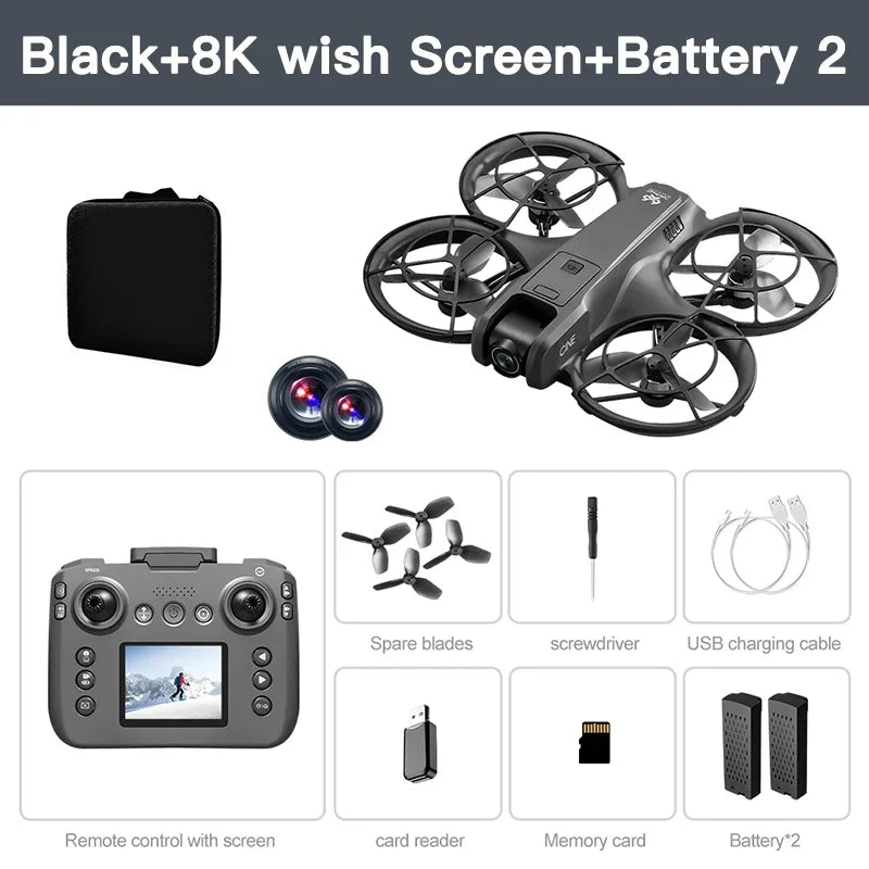 Xiaomi V666 MINI Drone 4K professionnel WIFI 5G Dron évitement d'obstacles sans brosse Altitude Mode sans tête RC quadrirotor FPV jouets
