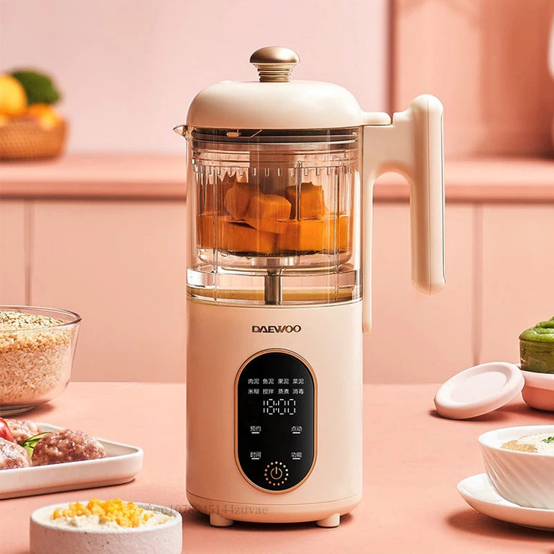 DAEWOO-Mélangeur d'aliments multifonction pour bébé, centre commercial, robot ménager pour bébé, cuisson à la vapeur automatique, supplément d'arrête, 250ml